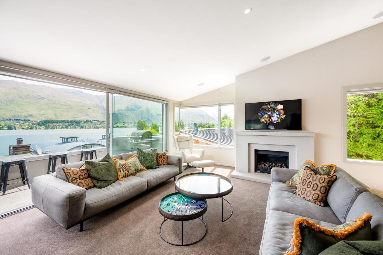 Luxury Lakeview Vista Apartment Wanaka Eksteriør billede